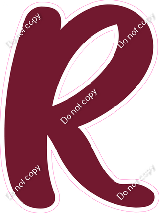 CU 23.5" Individuals - Flat Burgundy R