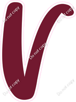 CU 23.5" Individuals - Flat Burgundy V