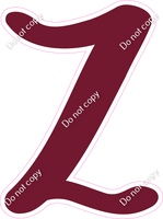 CU 23.5" Individuals - Flat Burgundy Z