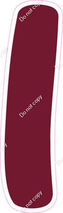 CU 23.5" Individuals - Flat Burgundy 1