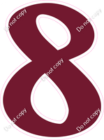 CU 23.5" Individuals - Flat Burgundy 8