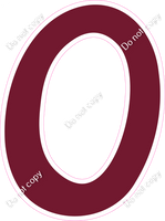 CU 23.5" Individuals - Flat Burgundy