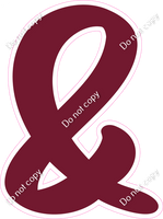 CU 23.5" Individuals - Flat Burgundy &