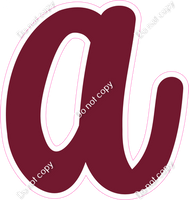 CU 23.5" Individuals - Flat Burgundy a