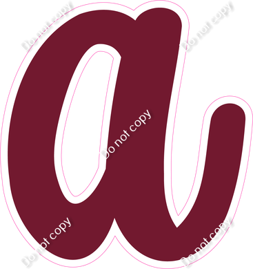 CU 23.5" Individuals - Flat Burgundy a