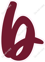 CU 23.5" Individuals - Flat Burgundy b