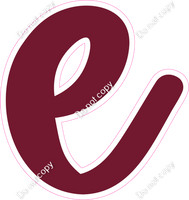 CU 23.5" Individuals - Flat Burgundy e