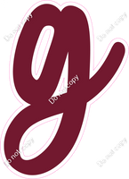 CU 23.5" Individuals - Flat Burgundy g