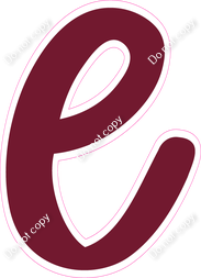 CU 23.5" Individuals - Flat Burgundy l