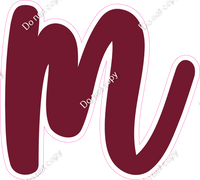 CU 23.5" Individuals - Flat Burgundy m