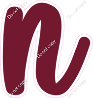 CU 23.5" Individuals - Flat Burgundy n