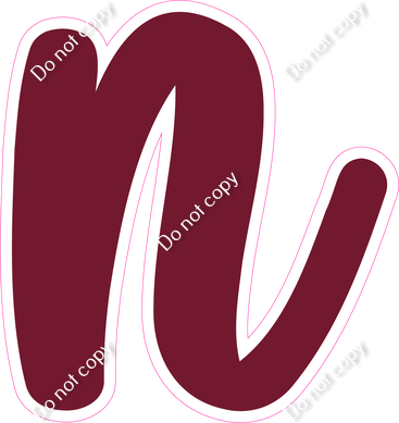 CU 23.5" Individuals - Flat Burgundy n