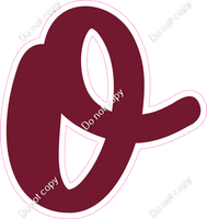 CU 23.5" Individuals - Flat Burgundy o