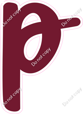 CU 23.5" Individuals - Flat Burgundy p