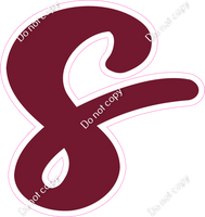 CU 23.5" Individuals - Flat Burgundy s