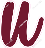 CU 23.5" Individuals - Flat Burgundy u