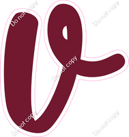 CU 23.5" Individuals - Flat Burgundy v