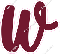 CU 23.5" Individuals - Flat Burgundy w