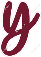 CU 23.5" Individuals - Flat Burgundy y