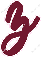 CU 23.5" Individuals - Flat Burgundy z