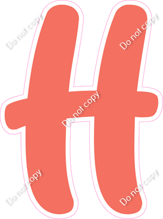 CU 23.5" Individuals - Flat Coral H