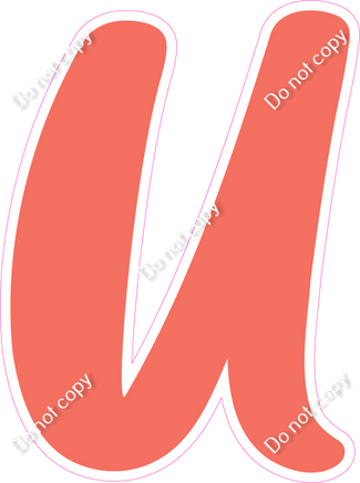 CU 23.5" Individuals - Flat Coral U