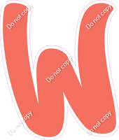 CU 23.5" Individuals - Flat Coral W