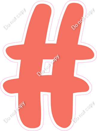 CU 23.5" Individuals - Flat Coral #