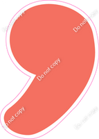CU 23.5" Individuals - Flat Coral Apostrophe