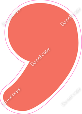 CU 23.5" Individuals - Flat Coral Apostrophe