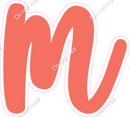 CU 23.5" Individuals - Flat Coral m