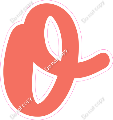 CU 23.5" Individuals - Flat Coral o