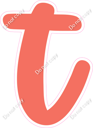 CU 23.5" Individuals - Flat Coral t