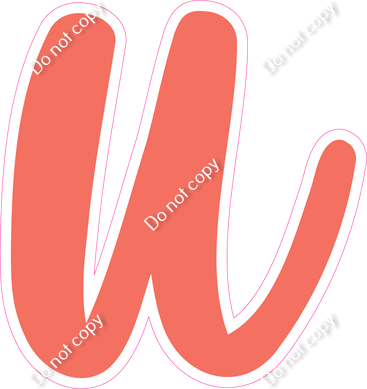 CU 23.5" Individuals - Flat Coral u