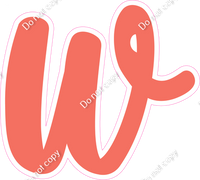 CU 23.5" Individuals - Flat Coral w