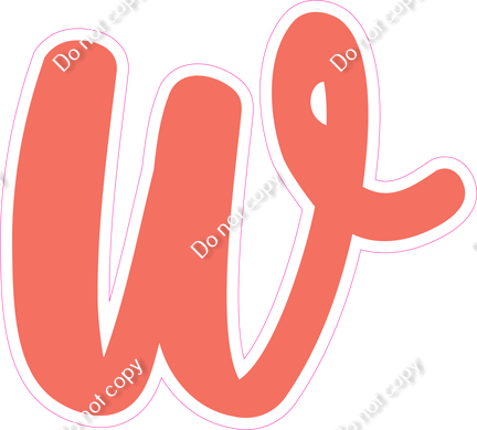 CU 23.5" Individuals - Flat Coral w