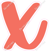 CU 23.5" Individuals - Flat Coral x