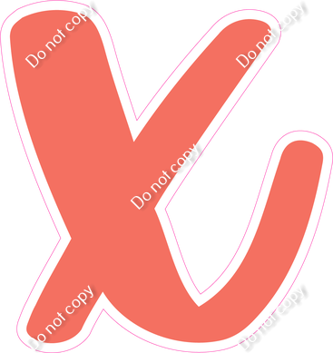 CU 23.5" Individuals - Flat Coral x