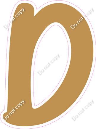 CU 23.5" Individuals - Flat Gold D