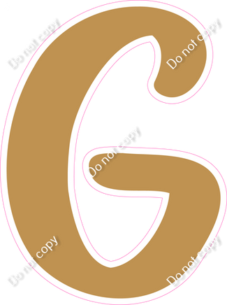 CU 23.5" Individuals - Flat Gold G