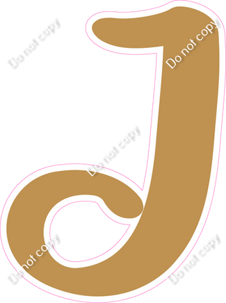 CU 23.5" Individuals - Flat Gold J