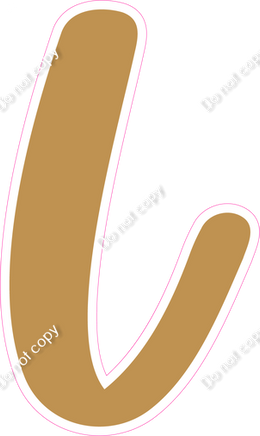 CU 23.5" Individuals - Flat Gold L