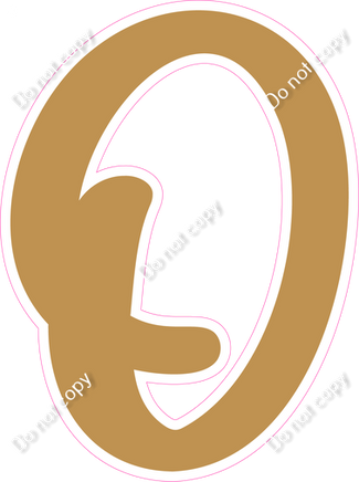 CU 23.5" Individuals - Flat Gold O