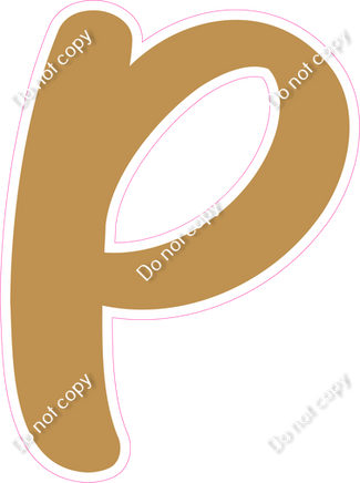 CU 23.5" Individuals - Flat Gold P