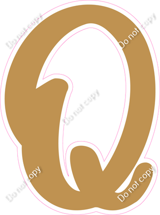 CU 23.5" Individuals - Flat Gold Q