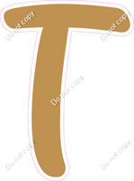 CU 23.5" Individuals - Flat Gold T