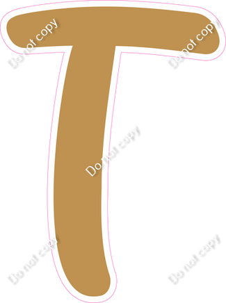 CU 23.5" Individuals - Flat Gold T