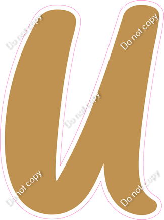 CU 23.5" Individuals - Flat Gold U