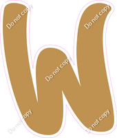 CU 23.5" Individuals - Flat Gold W