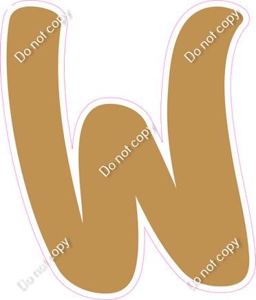 CU 23.5" Individuals - Flat Gold W